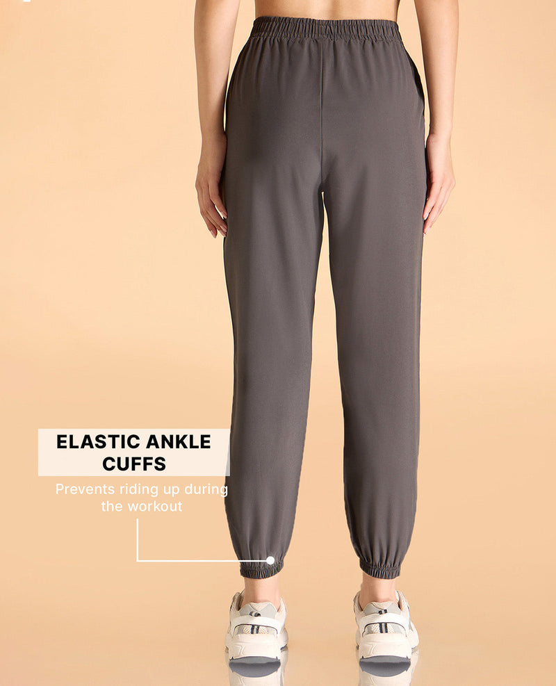 Kica High-Rise Training Track Pants Grey