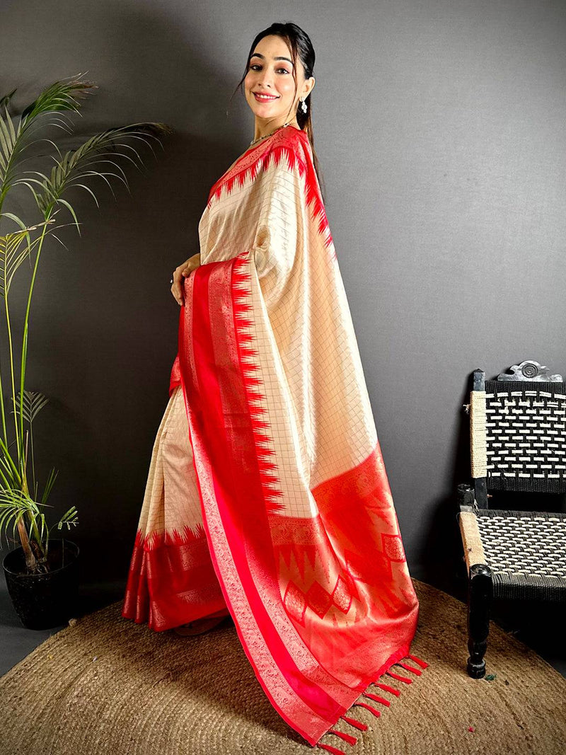 Radiant Pink Banarasi Silk Gadwal Pattu Saree