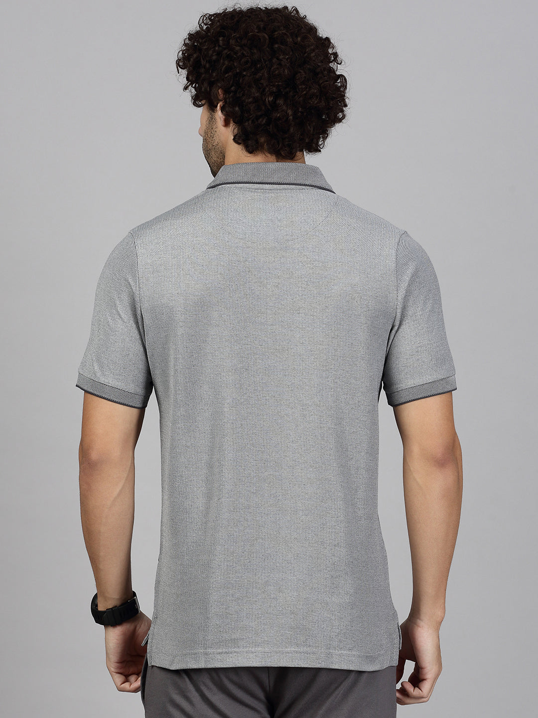 Men Cotton Rich Grey & Grape Expert Polo Tshirt Combos