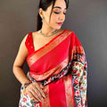 Elegant Soft Silk Ikkat Pochampally Saree
