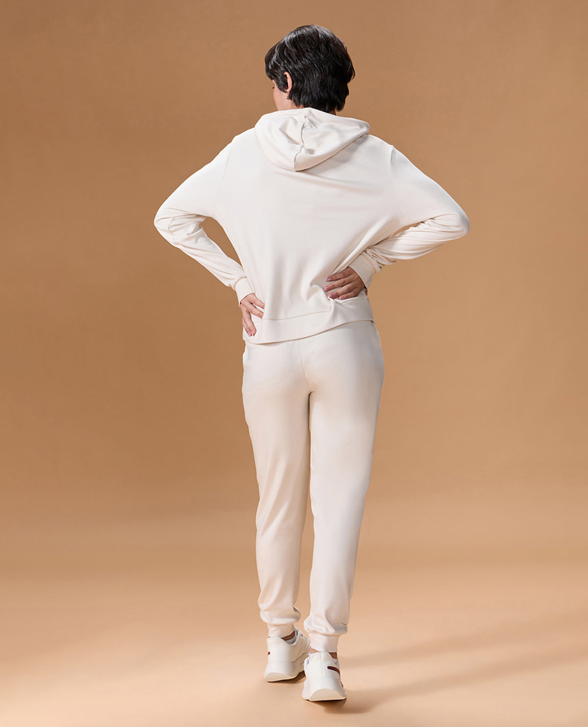 Extra Soft Cotton Hoodie and Track Pants White