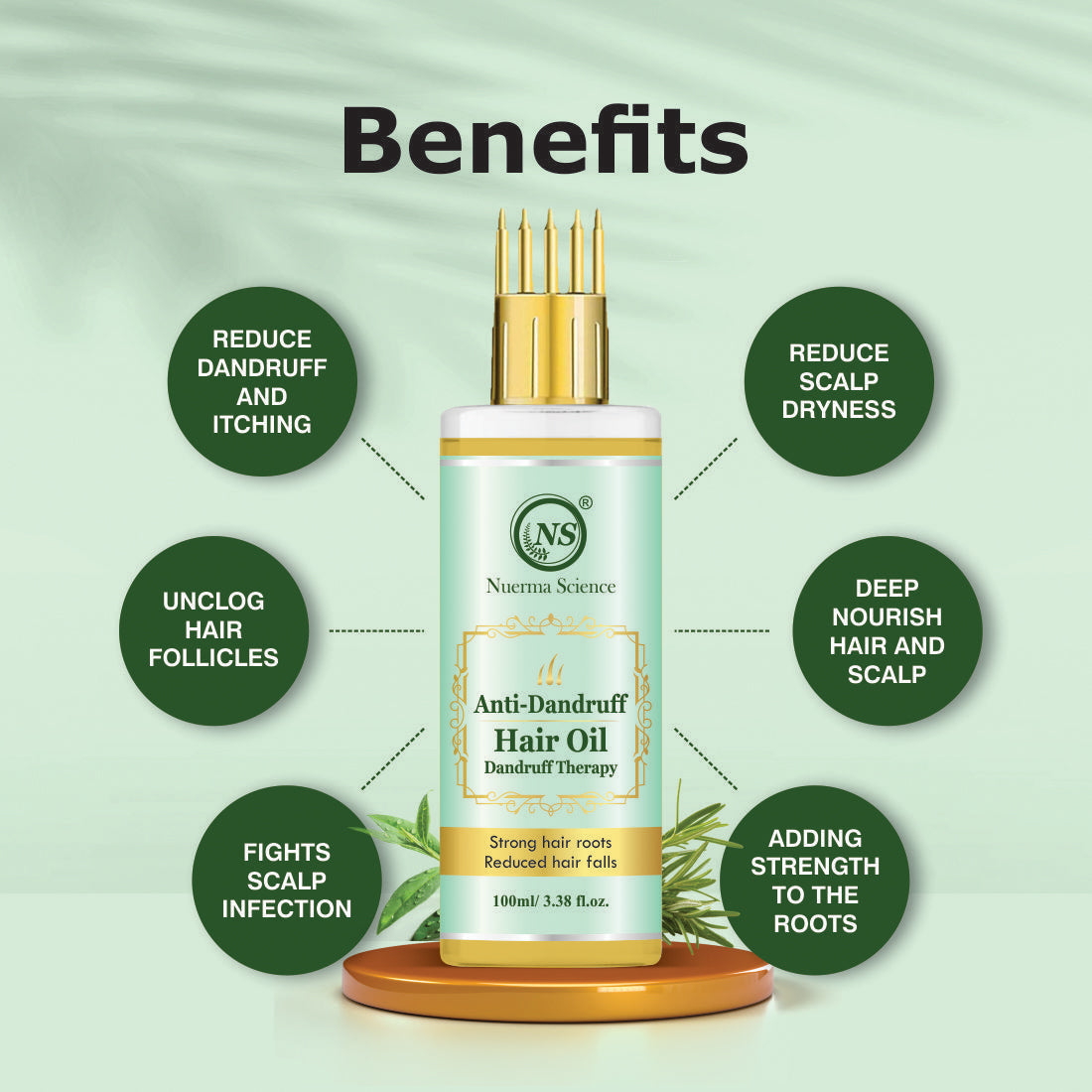 Nuerma Science Anti-Dandruff Oil | Rejuvenate Your Scalp, Rediscover Confidence