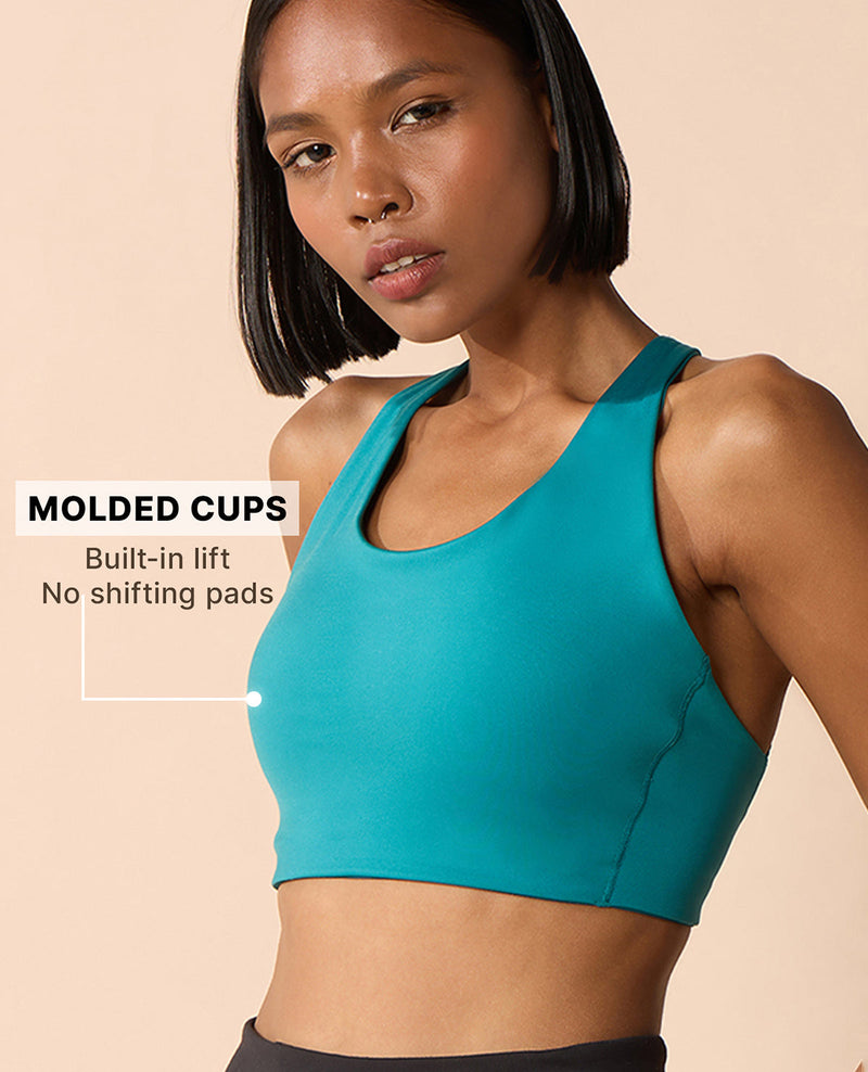 Kica Luxe Limitless High-Impact Sports Bra - Full Coverage Green