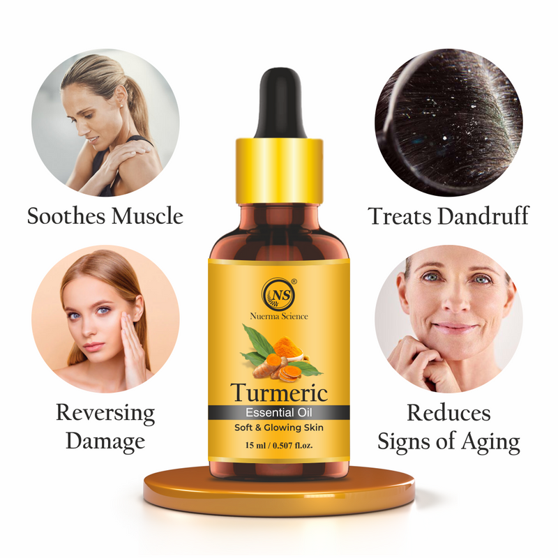 Nuerma Science Pure Turmeric Essential Oil For Skin Care & Hair Care