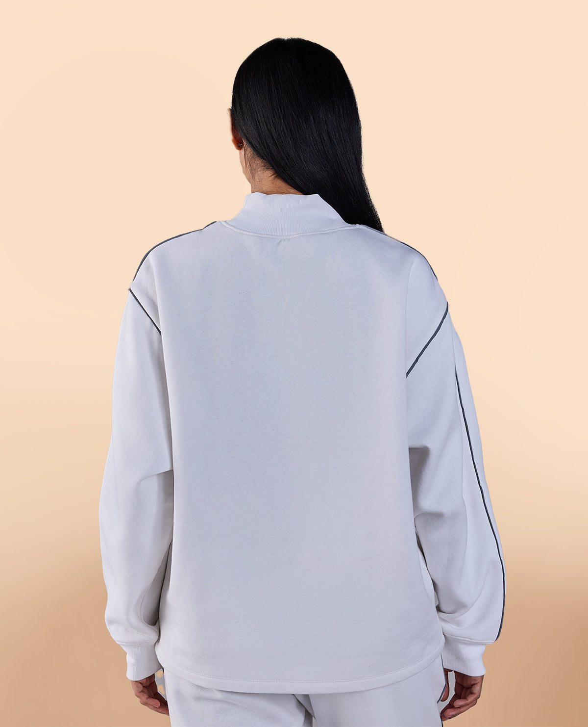 Fleece Oversized Sweatshirt White