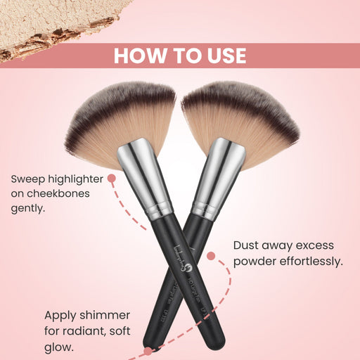 London Prime Hd Large Fan Brush - LP332 ( Formerly London Pride Cosmetics )