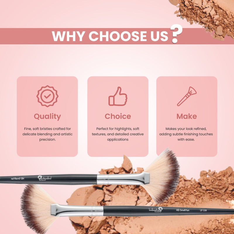 London Prime HD Small Fan Brush - LP339 ( Formerly London Pride Cosmetics )