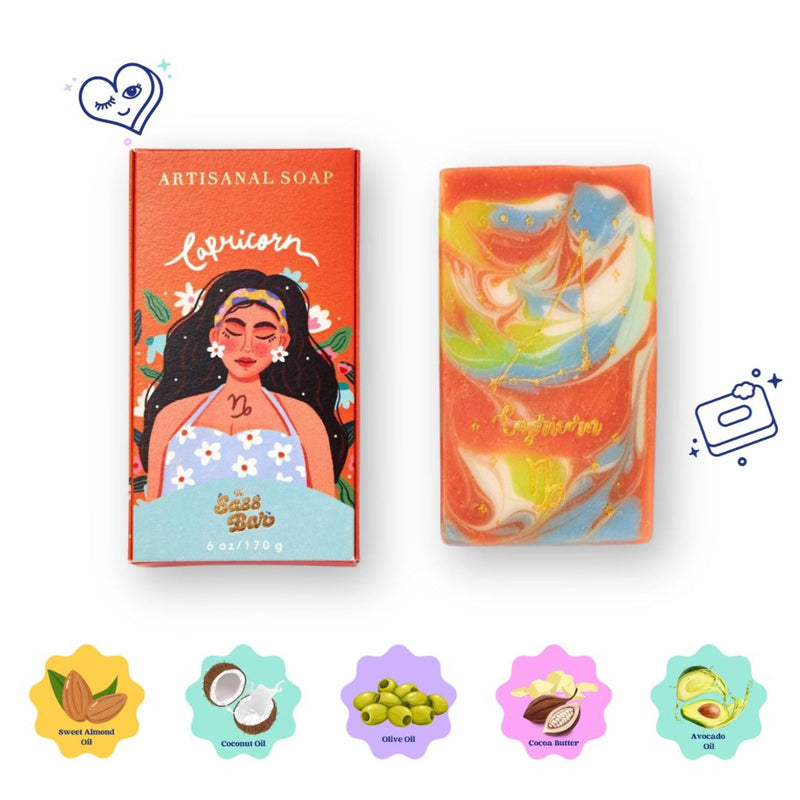 The Sass Bar Capricorn Star Sign Soap