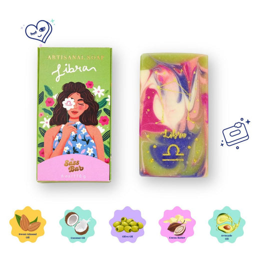 The Sass Bar Libra Star Sign Soap