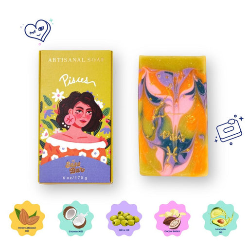 The Sass Bar Pisces Star Sign Soap