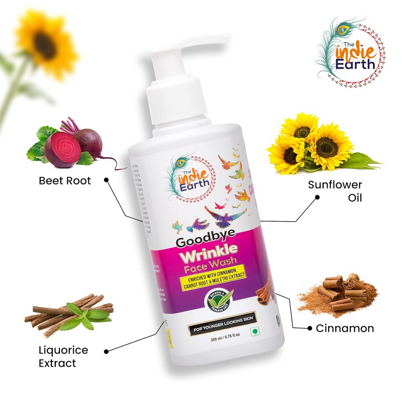 The Indie Earth Goodbye Wrinkle (Anti-Ageing) Facewash