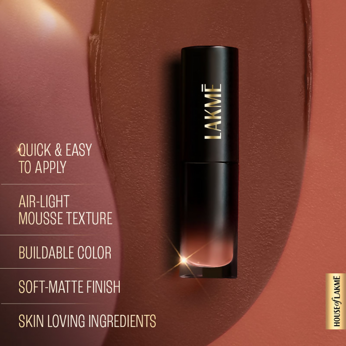 Lakme Xtraordin-Airy One-And-Done Lip, Eye & Cheek Tint - Toffee Touch