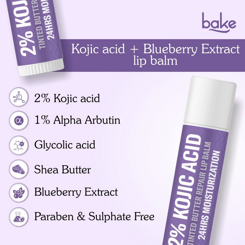 Bake 2% Kojic Acid Tinted Butter Brightening Lip Balm