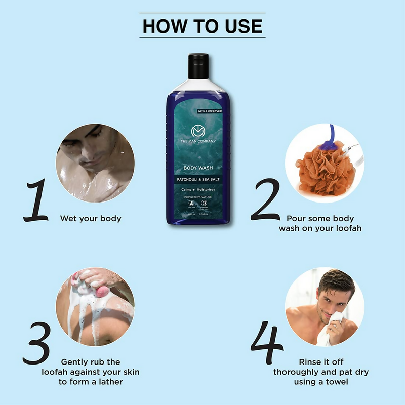 The Man Company Patchouli & Sea Salt Perfumed Body Wash