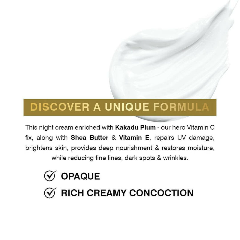 Coccoon Repairing Night Cream With Vitamin C Kakadu Plum and Shea Butter