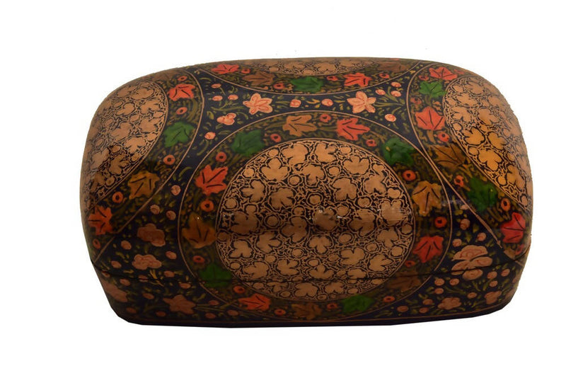 Nizalia Assorted Golden With Semi Circle Chinar Oval Box - Limited Time Offer