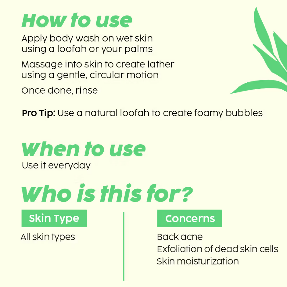 PLIX The Plant Fix Salicylic Acid Cleanser & Body Wash