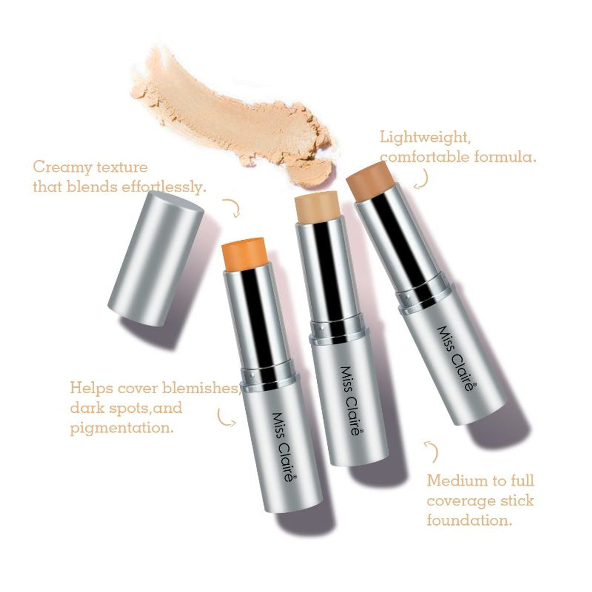 Miss Claire Prestige Stick Foundation - Fs36