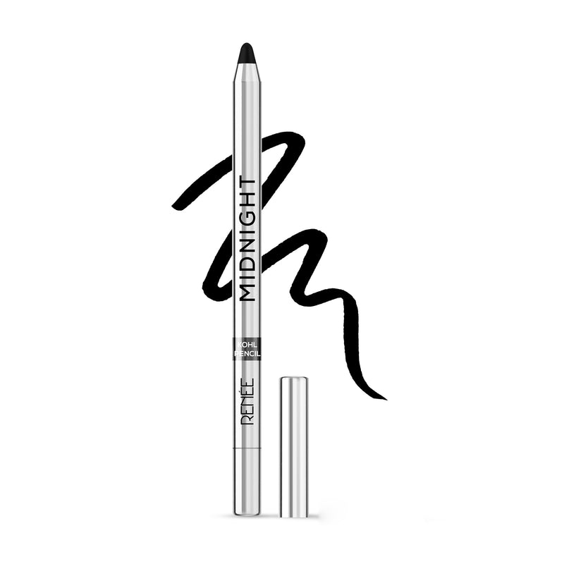 Renee Midnight Kohl Pencil - Smudgeproof And Waterproof Kajal