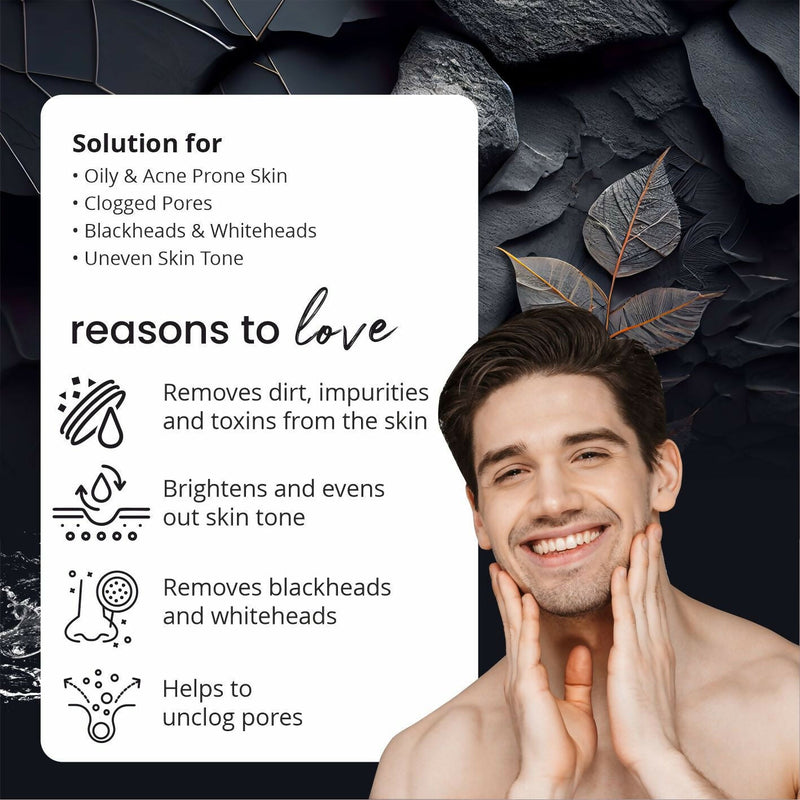 Globus Naturals Anti-Pollution Charcoal Men 6 Step Facial Kit
