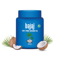 Bajaj Pure Coconut Oil 600ml Wide Mouth Jar Premium Grade Coconuts