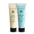 Arata Mini Curl Styling Set: Cream & Gel for Frizzy, Curly Hair 50ml Each