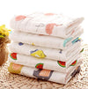 MOM CARE Premium Muslin Cotton Baby Face Towels - 500 TC Extra Soft (Pack of 5)