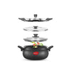 Pigeon Ceramic Outer Lid Cooker 5L Black/Transparent