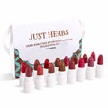 Just Herbs Mini Matte Lipstick Kit for All Skin Tones (16 Pack)