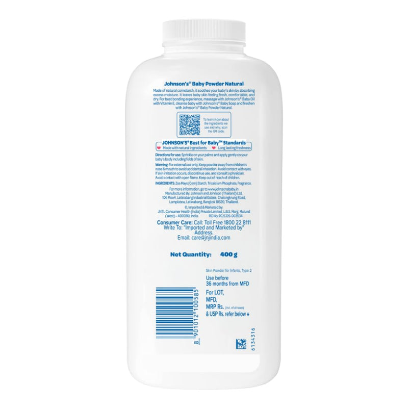 Johnson's Baby Powder, Helps Protect Skin Against Irritation & Diaper Rash For New Born Babies