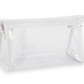 GLUN Transparent Zipper Pouch for School, Office & Cosmetic Use