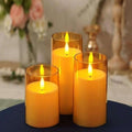 Satyam Kraft LED Tea Light Candles Set of 3 - Flameless & Unscented Decor
