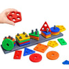 Geometric Stacking Blocks for Toddlers - 26 Pcs Educational Toy