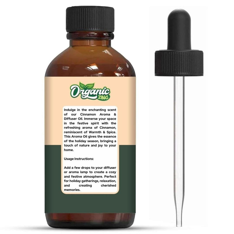 Organic Zing Cinnamon Aroma & Diffuser Oil for DIY Candle & Soap Making