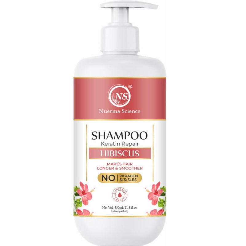 Nuerma Science Hibiscus Hair Shampoo with Keratin Repair (SLS Free)