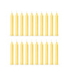 Aura Decor Unscented Pure Wax Stick Candle Pack of 20 (Yellow)