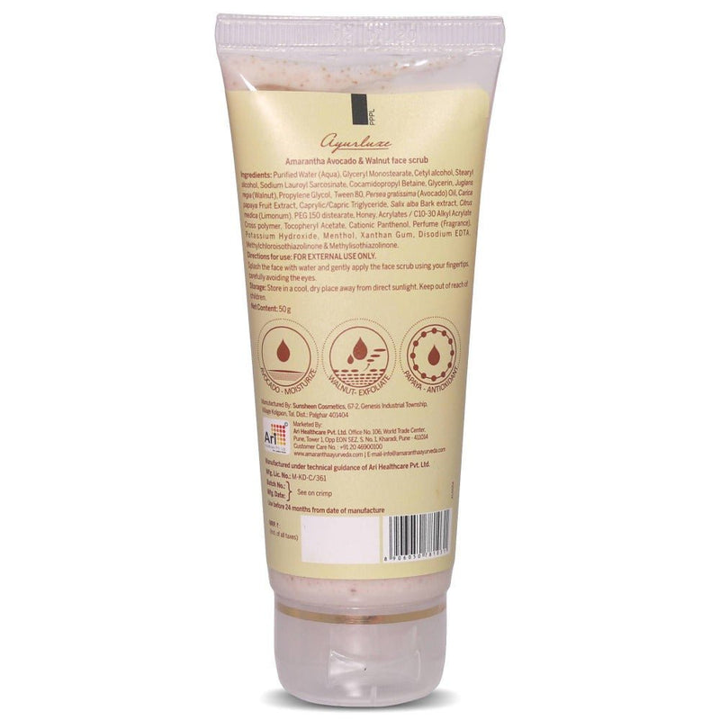 Amarantha Ayurvedic Avocado & Walnut Face Scrub