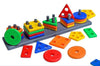 Geometric Stacking Blocks for Toddlers - Educational Toy for Ages 1-3