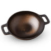 Indus Valley 10" Cast Iron Kadai Nonstick Pre-Seasoned 2.5L