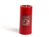 HOSLEY Apple Cinnamon Red Pillar Candle 6" - 90 Hr Burn, Soy & Paraffin Wax