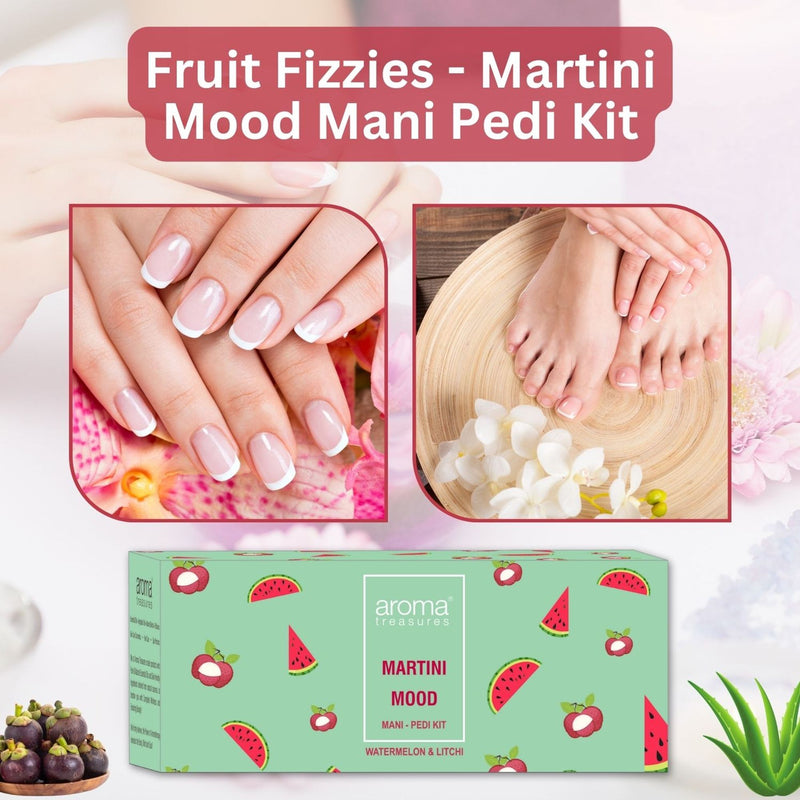 Aroma Treasures Martini Mood Mani-Pedi Kit With Watermelon And Litchi