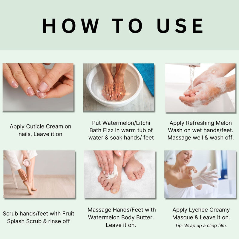 Aroma Treasures Martini Mood Mani-Pedi Kit With Watermelon And Litchi