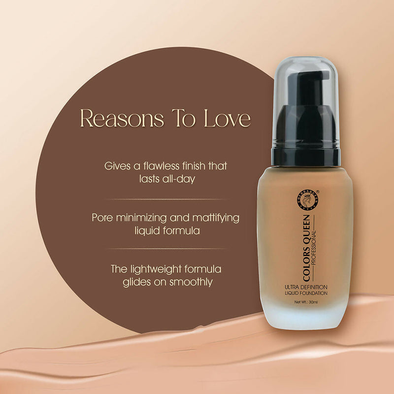 Colors Queen Ultra Definition Liquid Foundation - Paraliness
