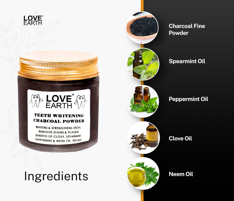 Love Earth Teeth Whitening Charcoal Powder