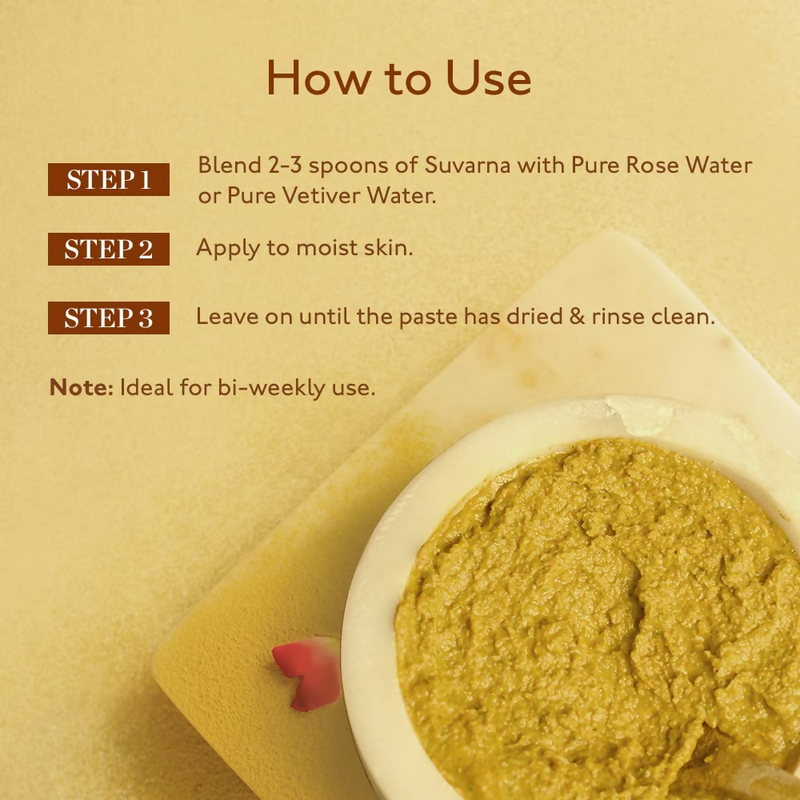 Kama Ayurveda Suvarna Haldi Chandan Brightening Face Pack