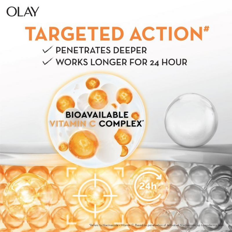 Olay Vitamin C Kit For 2x Glow - Cream With Free Cleanser