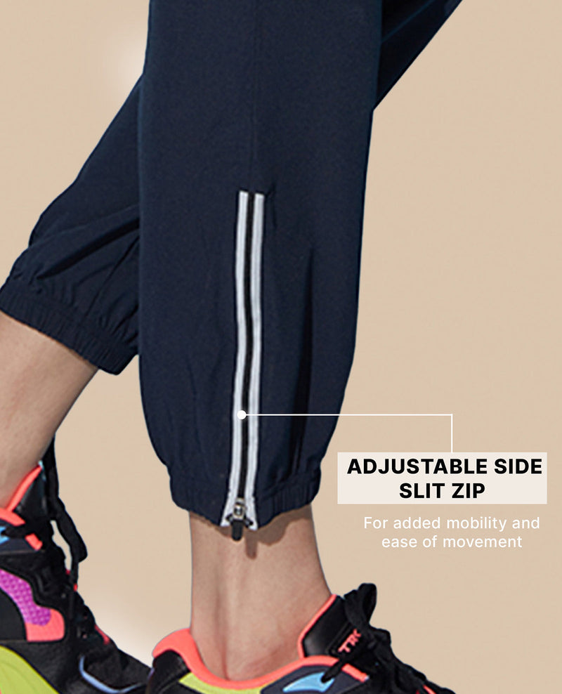 Kica High-Rise Training Track Pants Navy Blue