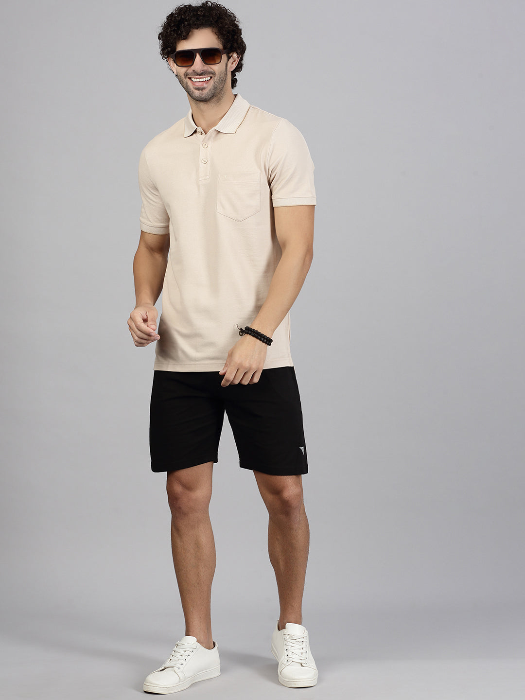 Men Cotton Rich Beige & Heather Rose Expert Polo Tshirt Combos