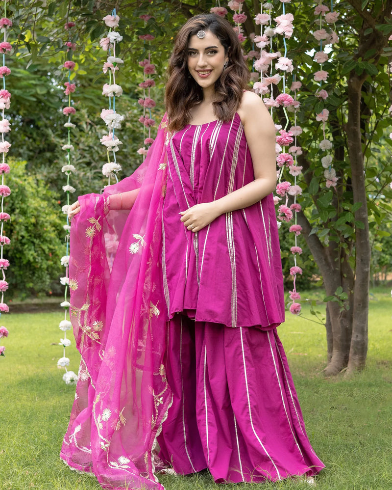 Injila Gotapatti Sharara Set