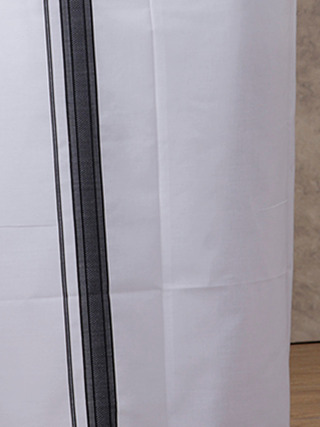 Men Black Matching Border Dhoti & Full Sleeves Shirt Set Evolution IC10